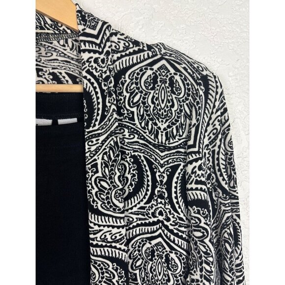 Chicos Travelers Shell and Cardigan Set Womens Size 2/Large Office Career Travel - Picture 2 of 13